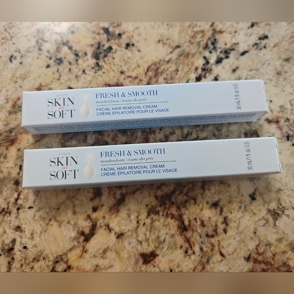 Avon Skin So Soft Facial Hair Removal Cream x2 NEW